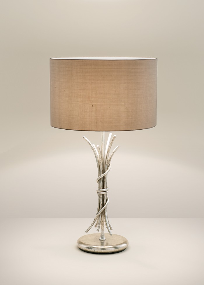 Silver Sculpture Table lamp