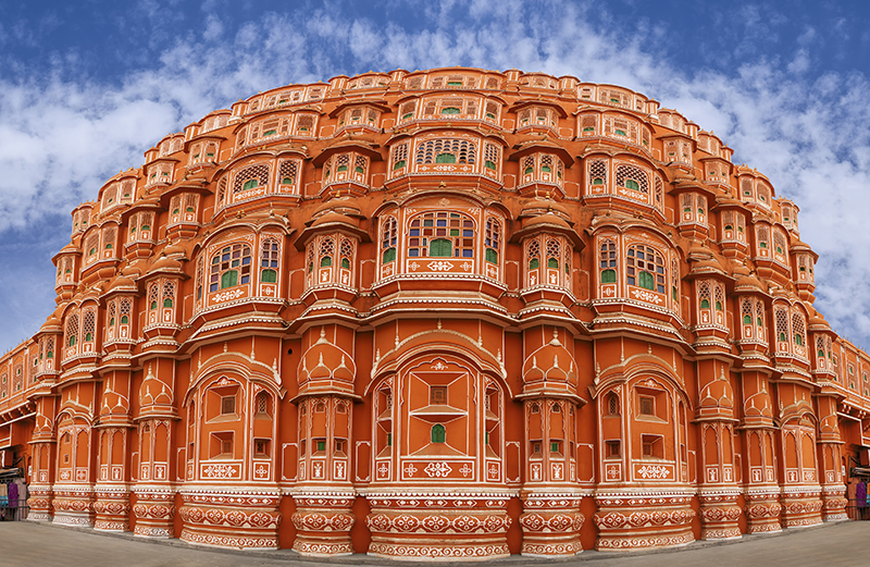 Hawa Mahal is a beautiful palace in Jaipur (Pink City), Rajasthan, also known as Palace of Winds or Palace of the Breeze, constructed of red and pink sandstone built in 1799 by Maharaja Sawai Pratap Singh.