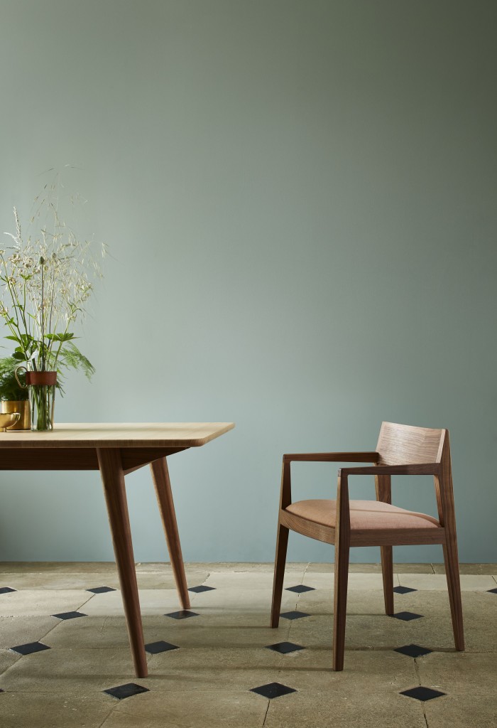 Holworth Chair by Nathalie de Leval for Benchmark Walnut Lifestyle Portrait 2