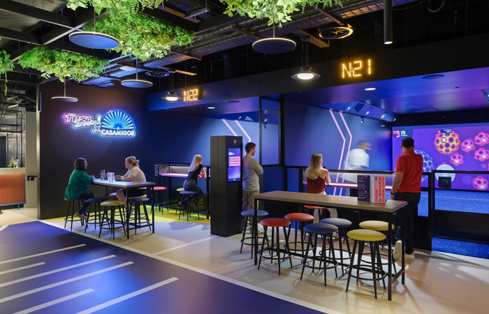 TOCA Social Lands In Birmingham Gensler Designs A Dynamic Football 