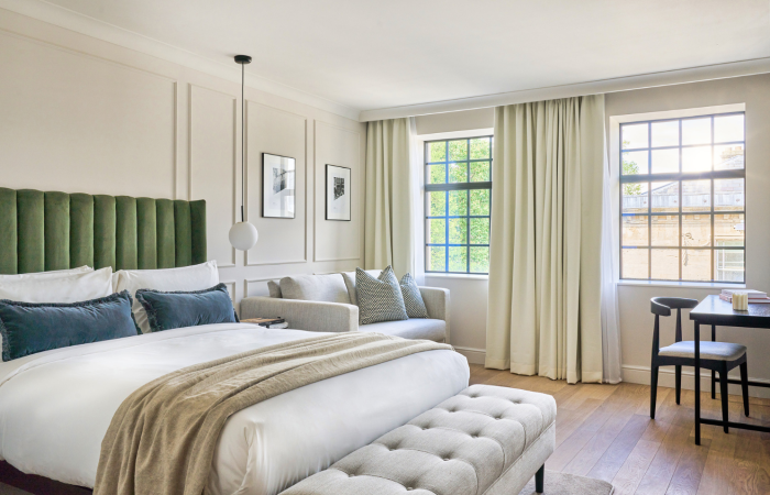 hotel bedroom designed by hypnos