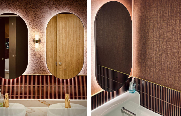 bathroom wall coverings