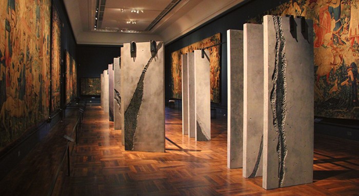 The Ogham Wall - V&A for the London Design Festival