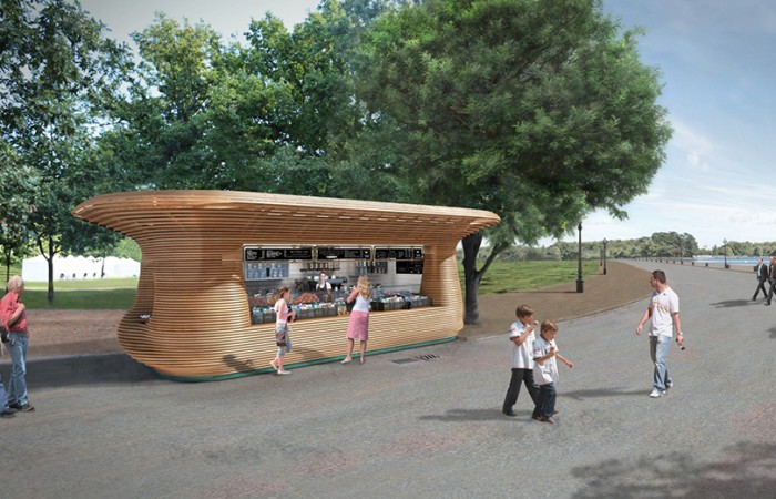 Design Insider Tom Raffield Timber Kiosk Hyde Park