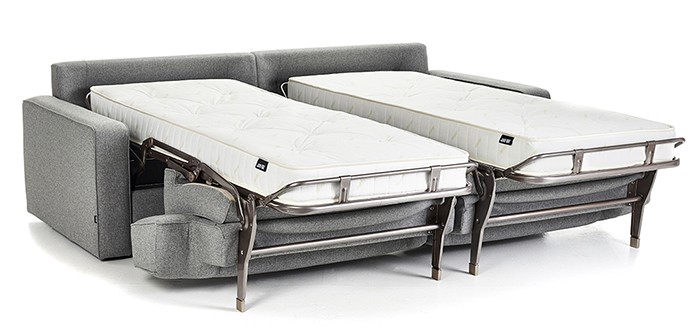 Design Insider JAY-BE Grey Sofa Both Pull Out