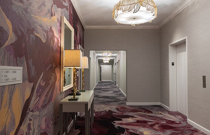 Design Insider Ulster Carpets Details Hallway Purple
